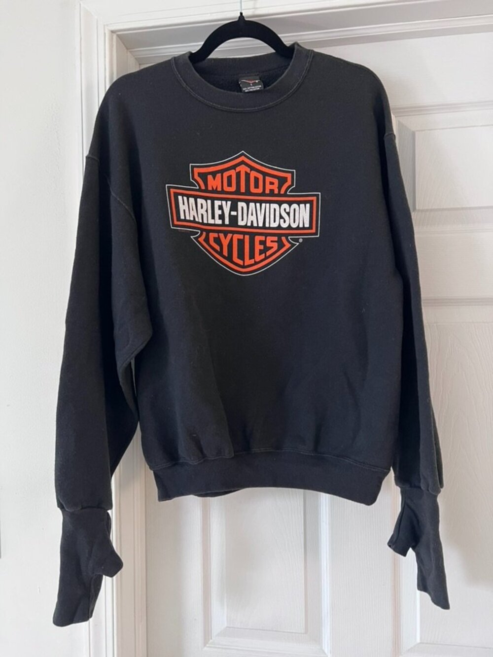 Vintage Harley Davidson Sweatshirt with Gauntlet gloves Murfreesboro Tennessee